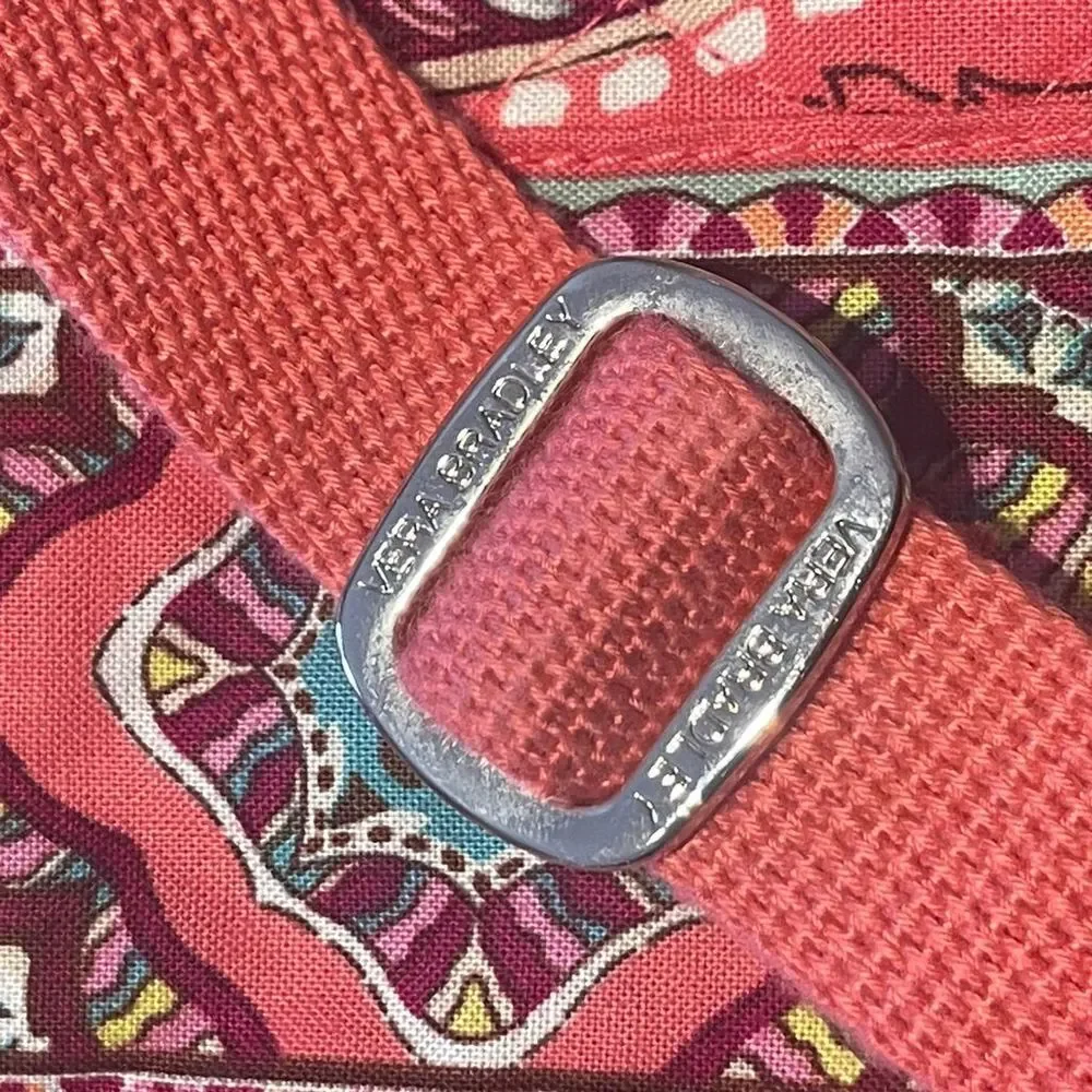 Vera Bradley Call Me Coral Crossbody Tablet Case Paisley Multicolor Cotton